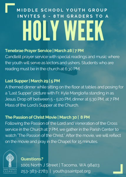 What is Holy Week? - Saint Patrick Catholic Church