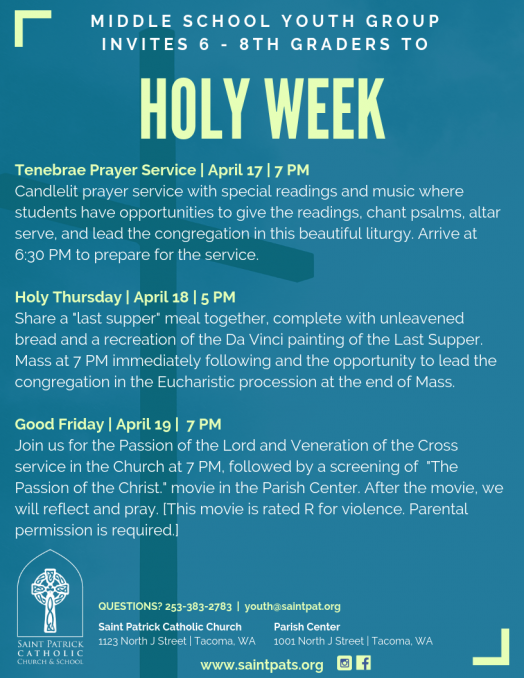 What is Holy Week? - Saint Patrick Catholic Church